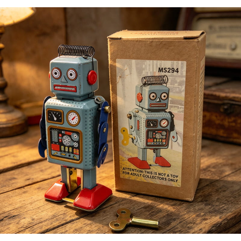 Vintage MS294 Tin Wind-Up Robo - огляд і ціна Vintage Collectibles Store