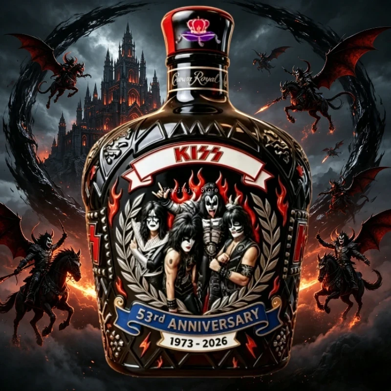 Vintage Rock Music Themed Whis - огляд і ціна Vintage Collectible Liquor Bottles